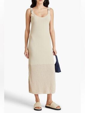 RAG & BONE Georgia cotton-blend midi dress